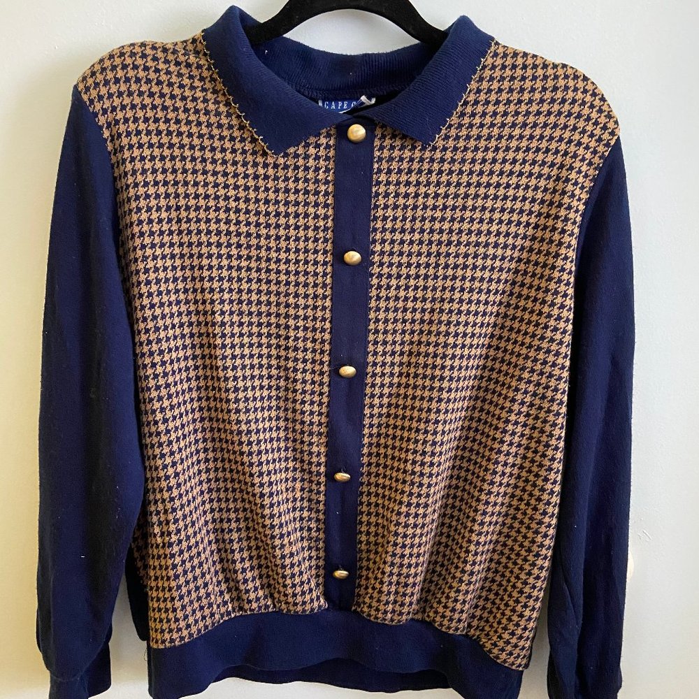 Vintage 80's Houndstooth Sweater